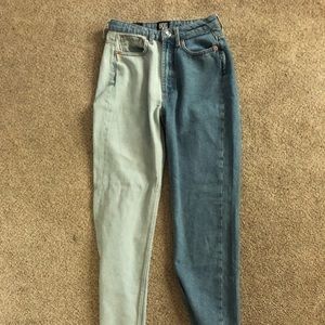 NWT Urban Outfitters Split Color Denim